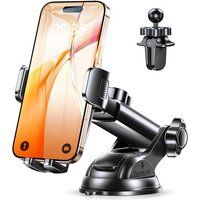 Support Telephone Voiture, Ultrastable Clip & Aspiration Militaire, Porte Telephone Voiture Réglable Tableau De Bord/Pare-Brise/Grille Aération,