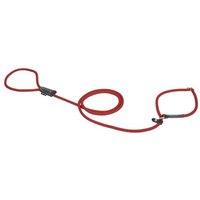 Duvoplus Laisse Éducative De Dressage En Nylon Solide Et Souple Avec Sa Finition En Cuir Gamme Explor Forest Taille 170cm 8mm Rouge Pour Chien Idéal