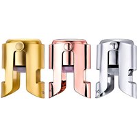 Lot De 3 - Bouchons De Champagne En Acier Inoxydable Pour Bouteilles De Vin Mousseux