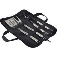 Bbq Grill Tool Set, Stainless Steel Barbecue Grilling Utensils Kit With Carry Bag, Spatula, Tongs And Fork Bbq Tool Accessories For Bbq Cooking