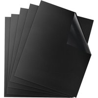 Tapis De Cuisson Barbecue, Feuilles De Bbq 50x40 Cm, Set De 5 Grille Bbq Mats, Papier Barbecue ?Anti-Adhérent Réutilisable Nettoyable, Extérieur Pour