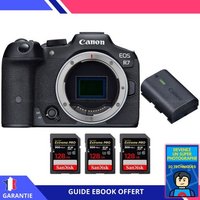 Canon EOS R7 + Canon LP-E6NH + 3 SanDisk 128GB Extreme PRO UHS-II SDXC 300 MB/s + Ebook 'Devenez Un Super Photographe'