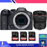 Canon EOS R7 + RF 14-35mm F4 L IS USM + 3 SanDisk 64GB Extreme PRO UHS-II SDXC 300 MB/s + Ebook 'Devenez Un Super Photographe' - Hybride Canon