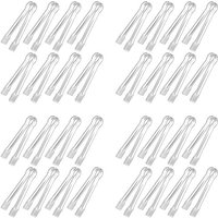 32 Pièces Pinces De Service En Plastique Pour Buffet Mini Pinces À Ustensiles De Service Pinces À Apéritifs Pinces De Cuisine Claires 6,3 Pouces