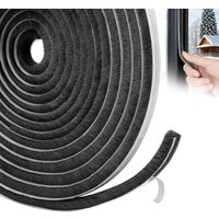 Joint Fenetre Isolation-Joint Brosse Porte,Joint Porte Entrée,6 Mx9 MMx9 MM Calfeutrer Porte pour l'isolation anti Froid,Bruit & Poussière,Noir par