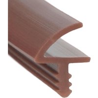 Joint de porte d'intérieur-10 m/25 m-En caoutchouc-Pour cadre de porte et fenêtre-Largeur de rainure 3 mm-Pliage 12 mm-Marron-10 m