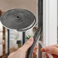 Joint à brosse autocollant,10 m,pour portes,fenêtres,armoires,9 mm (l)x9 mm (P)x10 m (L)