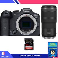 Canon EOS R7 + RF 100-400mm IS + 1 SanDisk 64GB Extreme PRO UHS-II SDXC 300 MB/s + Ebook 'Devenez Un Super Photographe'