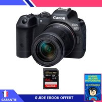 Canon EOS R7 + RF-S 18-150mm STM + 1 SanDisk 64GB Extreme PRO UHS-II SDXC 300 MB/s + Ebook 'Devenez Un Super Photographe' - Hybride Canon