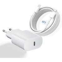 Chargeur Rapide Pour Iphone,2packs Usb C Chargeur Certifié Mfi Avec 30w 6ft Câble Compatible Chargeur Rapide Pd3.0 Usb C Pour Iphone 14/Plus/Pro/Pro