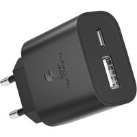 Chargeur Usb C, 25w 2-Port Usb-C Et Usb-A Super Rapide Prise Secteur Adaptateur Pour Samsung Galaxy S25 S24 S23 S22 S21 S20 Ultra Fe 5g, A56 A55 A54