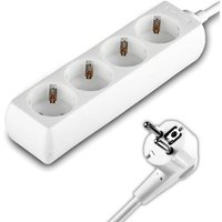 Shuko 4 Socket And Cable 1.5 M Power Strip With 4 Sockets 16A For Home, Office, Shop, Garage