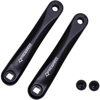 Bras de manivelle pour vélo électrique disponible en trou carré,152 mm/160 mm/165 mm/170 mm/175 mm noir pour vélo électrique,moteur monté