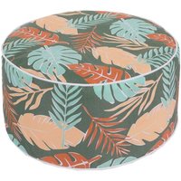 Pouf Hwc-G31, Pouf Pouf De Jardin, Gonflable In-/Outdoor Spun Poly 29x55cm Design De Feuille