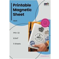 LETNERNY-5 X A4 Papier Magn¿¿tique Mat, Qualit¿¿ Photo, Impression Jet D'Encre Pour Aimants Personnalisables Et Imprimables, Diy Magnets Frigo -32-5