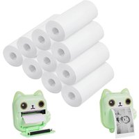 LETNERNY-Recharges Appareil Photo, Lot De 10 Rouleaux De Papier D'Impression Instantan¿¿es Pour Appareil Photo Enfant, Papier Thermique, 5,7 Cm X 5 M