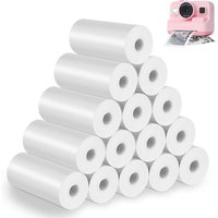 LETNERNY-Papier Thermique Pour Appareils Photo Instantan¿¿s, 15 Bobines Mini Rouleau De Imprimable Thermique, Papier Imprimante Thermique Pour