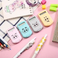 Mini Calculator Portable Pocket Bonbons Digits Couleur Calculatrice Électronique avec des Boutons en Silicone pour Les Enfants Étudiants