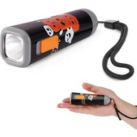 Lampe De Poche D'Halloween, Petite Lampe Led 1W Avec 3 Piles Aaa, Mini Lampe Torche, Cadeaux D'Halloween, Noir