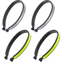 4 Pièces Pinces à Pantalon de Vélo Réfléchissante,Clip de Pantalon Réfléchissant à Vélo,Clips à Pantalons de Cycle Enduits de PVC,Pinces à Pantalons