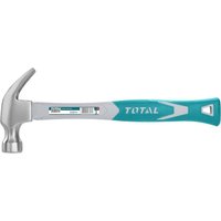 Tools-Marteau de Menuisier-220 g-Idéal pour l'Ébénisterie et la Menuiserie-Avec Extracteur de Clous à Palette Courbée-Manche en Fibre Bimatière-Tête