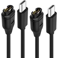 Letnerny-2 Pièces Le Chargeur Usb C Est Compatible Avec Le Chargeur De Montre Garmin,Sync Câble De Charge Garmin Fenix 7 7s 7x 6 6s 6x 5 5s 5x,
