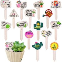 Letnerny-15 Pièces Étiquettes De Plantes En Bois, T-Type Étiquettes De Jardin Étiquette Potager, Étiquettes En Bois Pour Plantes, Etiquette Jardin