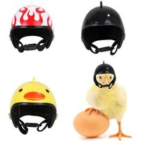 3 Pièces Casque De Poulet, Oiseaux Casque De Sécurité, Chapeau De Casque De Poulet, Pour Animaux Compagnie Réglable Tête De Poulet Protection Pour