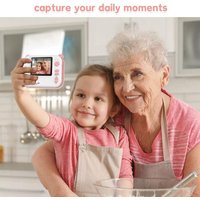 Appareil Photo Enfants à Impression Instantanée Caméra Jouet Numérique 1080P HD avec écran de 2,0 Pouces, Carte TF, Cadeau pour Filles Garçons 3-12