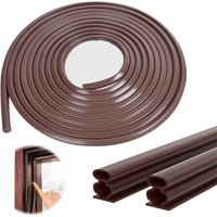 10m x 15mm Joint Fenetre de Porte en Caoutchouc Adhesif,Anticollision Joint Kit Isolation Phonique Porte Garage,Joint de Porte D'entrée