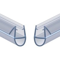 Joint de Douche pour Paroi en Verre,80CM 2PCS 4-6mm Barrière de Douche,Joint Porte Douche pour Vitre,Joint d'Étanchéité Cabine Douche Barrière