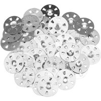 Lot de 100 Rondelles d'Isolation de 35 mm de Diamètre en Fer Galvanisé Thermoboard Joints à Ongles Fixes pour Isolation Thermique et Plaques de Plâtre