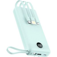 Batterie Externe 20000mah Power Bank Haute Capacité Avec 4 Câbles Intégrés
