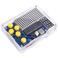 LETNERNY-Kit De Construction Électronique Diy Avec Boîtier En Acrylique, Kit D'Exercices À Souder, Kit De Soudure Avec Écran Pour L'Éducation À La