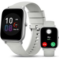 Montre Connectée Homme Femme, 1,85"" Montre Connectée Avec Réponse D'appel/Réponse Appel, Fitness Tracker Avec Podomètre, Cardiofréquencemètre,