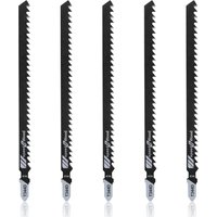 5 Pcs Lame Scie Sauteuse, Lame de Scie Sauteuse Convient pour Couper le Bois, Les Tubes en Plastique et Les Os de Viande Congelés (5pcs-T344D152mm)