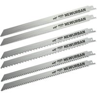Paquet de 6 Lames de Scie Alternative en Acier Inoxydable pour la Coupe de Nourriture d'Os de Viande Congelée 12 po (300 mm) / 3TPI - 2 pièces / 8TPI