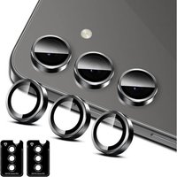 KAL-Caméra Arrière Protecteur Pour Samsung Galaxy S24 Fe, Individuels Métal Anneau De Lentille, Protection Objectif En Verre Trempé 9H, Hd Clair