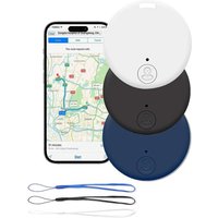 3Pcs Traceur GPS Bluetooth 5.2 Compatible iOS Android,Localisateur Intelligent Multi-Objets pour Clés,Portefeuille,Animaux,Valise,Sac,Alarme
