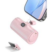 Batterie Externe Usb C 5000mah, 20w Power Bank Mini, Powerbank Avec Écran Led, Iphone 16/15 Series Batterie Externe Charge Rapide, Chargeur Portable