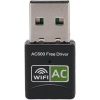 Adaptateur Wifi Usb Pour Pc, 600mbps Dual Band 2.4g 5.8g Adaptateur Réseau Sans Fil Prise En Charge Du Mode Ap Ieee 802.11g, Dongle Wifi Pour Ordinateur Portable De Bureau