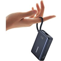 Picogo Power Bank 10000mah 45w Avec Type-C Câble Intégré, Pd 3.0 Qc 4+ Batterie Externe 45w, 2 Usb-C Et 1 Usb-A, Powerbank Pour Iphone 16/15/14/13