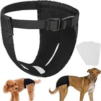 1 Paquets Noir Xl Culotte Pour Chien En Chaleur Femelles Menstruelle Lavables Couche Protection Chien Regle Périodes Physiologiques Avec 3 Serviettes