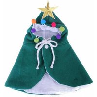 Costume De Père Noël Pour Chat Et Chien (Vert S) Vêtements De Noël Mignons Pour Animaux De Compagnie, Chapeau De Fête Cosplay Avec Chapeau De Père