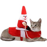 Manteau Pour Chien Déguisé En Père Noël, Petit Manteau Pour Chat, Habillage Chaud Pour Chien En Hiver, Cadeau Amusant Pour Noël, Fête, Anniversaire