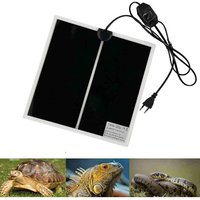 Tapis Chauffant Reptile, 28x28cm Tapis Chauffant Terrarium Réglable Avec Contrôle De La Température Pour Reptiles -Tortue, Serpents, Lézards, Geckos,