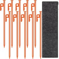 Cirulli 10pcs Steel Tent Pegs 30cm Heavy Duty Tent Pegs Ideal For Outdoor Activities, Tents And Camping Trips