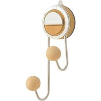 Wall Suction Cup Hooks,Wall Suction Hook Hanger with Double Hooks, Nettoyeur à ongles pour salles de bains,cuisines,foyers,bureaux et bien plus