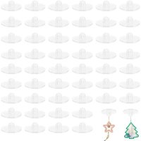 Lot de 50 crochets de plafond autocollants,crochets de suspension en forme de petit disque,crochets à ventouse,crochets de plafond
