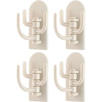 3 Crochets Créatifs en ABS + PVC-Non Marquants-1 Crochet avec 3 Utilisations-Parfaits pour la Cuisine,la Toilette et Plusieurs Autres Lieux
